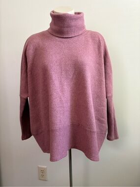 Cherish Dusty Rose Cowl Neck Sweater Size XS